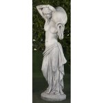 Fontaine statue classique en pierre reconstituée temi 30x120cm. Fontaine statue classique en pierre reconstituée temi 30x120cm.