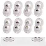 8 pcs petite roulettes pour meubles adh�sives transfert � double balle rotation � 360 degr�s roue universelle ...