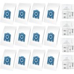 Hyclean 3d fjm sac d'aspirateur pour miele (12 sacs, 2 filtre pour moteur, 2 filtre �vacuation) sac d'aspirate ...