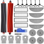 Kit de 26 accessoires pour compatible pour roborock s8 maxv ultra, 2 brosses principales, 4 filtres hepa, ...