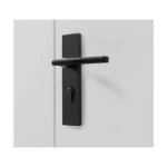 Forehill - serrure de porte intrieure noire universelle - magntique, silencieuse, style amricainpour ...
