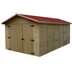 Foresta - habrita - garage panneaux 16 mm surface ext. 15, 60 m2 - ed2848n