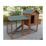 Habrita - foresta - poulailler bi - corps grande taille 2, 13m2 5 - 8 poules double toit bitum�