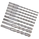 Foret beton sds plus meche beton de fabrication 5mm - 16mm x 160mm jeu de forets a beton perforateur ...