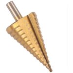 Foret conique hss 14 tailles 4 � 42 mm queue ronde acier haute vitesse per�age m�tal