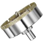 Foret diamant de 120 mm avec foret pilote, scie cloche pour carrelage, c�ramique, verre, porcelaine, ...