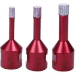 Forets diamant 3pcs 6mm / 8mm / 10mm bras� sous vide tr�pans avec filetage m14 pour per�age � sec en ...