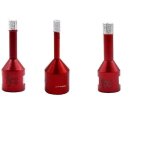 Forets diamant 3pcs 6mm / 8mm / 10mm bras sous vide trpans avec filetage m14 pour perage  sec en ...