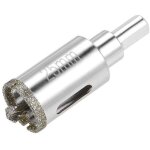 Foret diamant pour scie cloche en verre avec foret de positionnement central pour verre, cramique, porcelaine ...