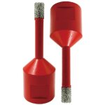 Foret diamant 6 mm (1 / 4 po) - 2 pices, foret diamant bras sous vide avec filetage 5 / 8 - 11, scie ...