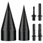 Foret de fendage de bois, 32mm + 42mm fendeur de buche, foret conique avec 4 poign�es, foret � bois pour ...