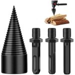 Foret de fendage de bois, foret conique, foret � bois pour fendre du bois 42mm, durable outil de broyage ...