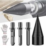 Foret � fendre les b�ches 42mm forage c�ne fendeur de b�ches, perceuse � fendre le bois de chauffage ...