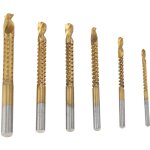 Forets hlicodaux, ensemble de 6 forets dentels, rainurage dentel, coupe latrale de charpentier, ...