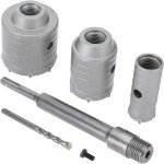 Forets de scie - cloche pour bton, ciment, pierre, mur - 65 mm, 50 mm, 30 mm