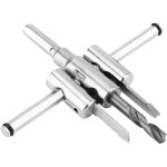 Foret de scie tr�pan de trou r�glable m�che extensible � bois 30 - 120mm, per�age � bois cloison s�che, ...