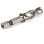 Foret taraudeur m10, foret � queue hexagonale 1 / 4  hss pour tarauder dans le bois, le plastique et ...