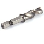 Foret taraudeur m10, foret � queue hexagonale 1 / 4  hss pour tarauder dans le bois, le plastique et ...