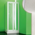 Idralite - parois cabine de douche avec ouverture pliante en acrylique mod. saturno h 190 cm 70x70 cm ...