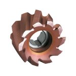 Fraise cylindrique en bout, type nr, en acier � coupe rapide � 8% de cobalt, rev�tement ticn�, � x larg. ...
