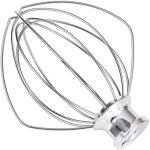 Fouet en acier inoxydable compatible avec robots p�tissiers kitchenaid, robuste et durable