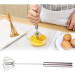 Fouet, batteur � ?ufs manuel en acier inoxydable, batteur manuel semi - automatique batteur rotatif battre ...