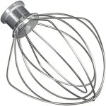 Fouet en fil d'acier inoxydable compatible avec kitchen aid k45ww wp9704329 ksm150 ksm160 k45 ksm90 accessoire ...