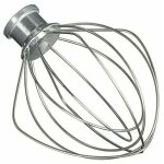 Fouet en fil d'acier inoxydable compatible avec kitchenaid k45ww wp9704329 ksm150 ksm160 k45 ksm90 accessoire ...