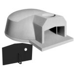 Four � bois croquant vzf2 ? plaque de cuisson �107 cm ? structure r�fractaire ? beton bbq