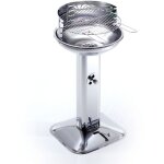 Inferramenta - four a' charbon et charbon de bois venus 480 pro system 44 cm avec colonne inox h89 cm ...