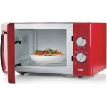 Four micro - ondes retro rouge 25l domo do2925