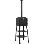 Four � pizza d'ext�rieur charbon de bois 2 pierres r�fractaires vidaxl