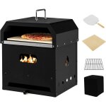 Costway - four � pizza portable, four � pizza � bois avec pieds pliables, construction robuste � 3 couches, ...