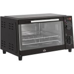 Four posable �lectrique 10l temp�rature 230 �c minuteur de 60 minutes, plaque � cuisson et grille incluses ...