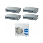 Haier - four split rversible air conditioner series slim 9 + 9 + 12 + 12 avec 4u85s2sh1fa r32 wifi optionnel ...