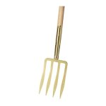 Fourche � b�cher robuste avec 4 dents en forme de lance, longueur des dents 280 mm