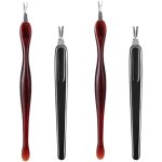 Fourchette � cuticules, 4 pi�ces cuticule � ongles fourches, poussoir � cuticules, cuticle trimmer, dead ...