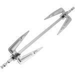 Feiyue - fourchette universelle pour friteuse  air en acier inoxydable, fourchette pour poulet rti, ...