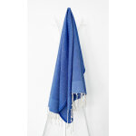La maison d'amelie - fouta 100x200 cm tarifa unie bleu roi - 100% coton - franges