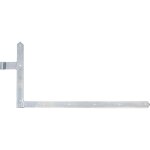 Fp - gah alberts paumelle d'angle 400x800x40x105mm sta galv. jaune galv. en bas � gauche 5mm - 313135 ...