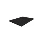 Fp - tapis de protection de b�timent l. 1, 25 m l. 10 m �paisseur 10 mm noir caoutchouc granul� sans ...