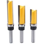 Fraises  affleurer 3 pices avec tige de 8 mm ? fraises  copier avec roulement suprieur ? outils de ...