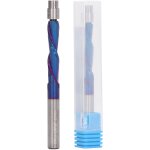 Fraise  affleurer  spirale pour dfonceuse cnc, queue de 6, 35 mm (1 / 4 ), en carbure monobloc avec ...