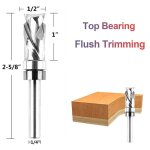 Fraise � affleurer spirale tige compression cut fraise pour d�fonceuse diam�tre de coupe fraise � copier ...