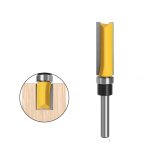 Fraise � bois � queue de 6, 35 mm (1 / 4 po), � profil affleurant et � roulement, outil de menuisier ...