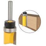 Fraise � bois � queue de 6 mm, � profil affleurant et � roulement, outil de menuisier (1 / 4 x 1 / 2 ...
