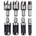 [jamais utilis]fraise bouchonner bois lot de 8 mche bouchon bois foret faire cheville outil de coupe ...