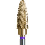 Fraise en carbure pour hybride et gel avec revtement or - pomme de pin dlicate