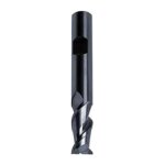 Fraise cylindrique longue, 2 dents, en carbure monobloc pour l'aluminium, � d1 - h10 : 12, 0 mm, long. ...