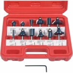 Fraises defonceuse, 12 pcs fraises  rainurer droites, fraise de rainure set cutter en bois de coupe ...